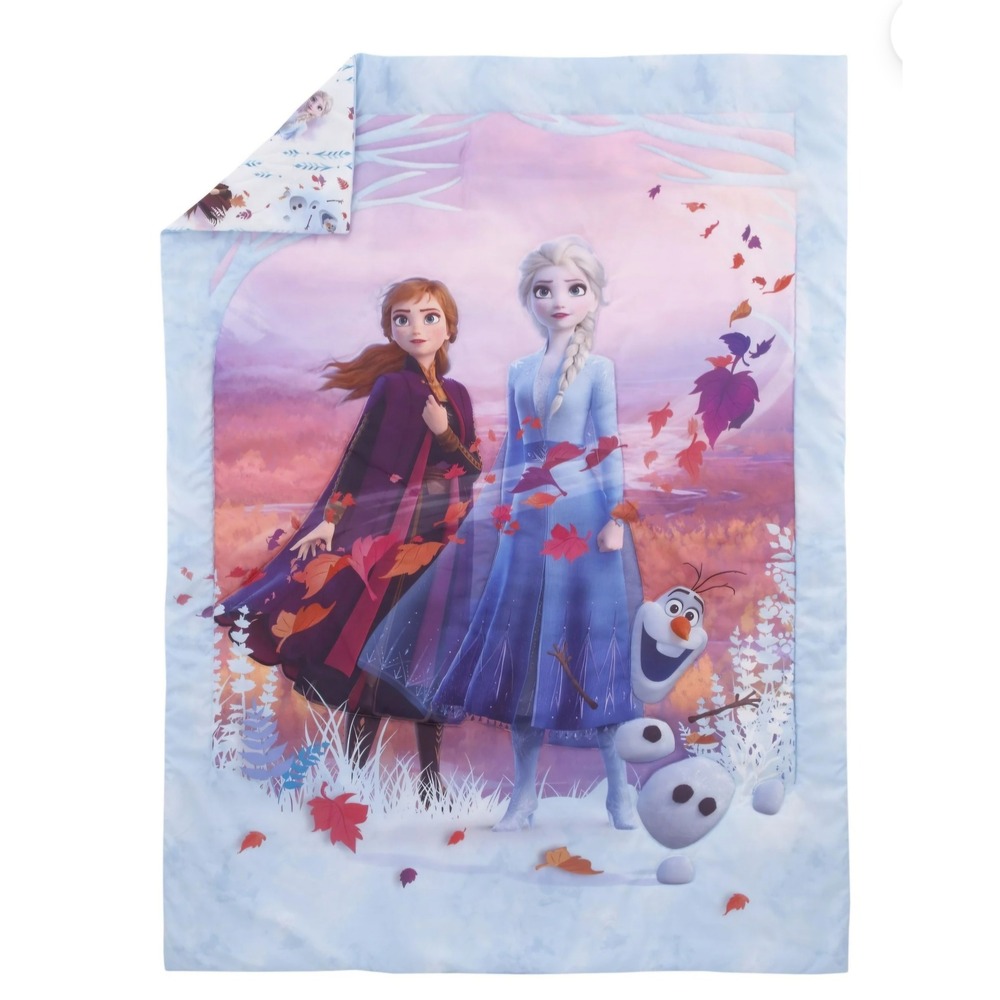Disney Frozen 2 Kids Twin Comforter Elsa‎ Anna Olaf reversable Piece Bedding Set